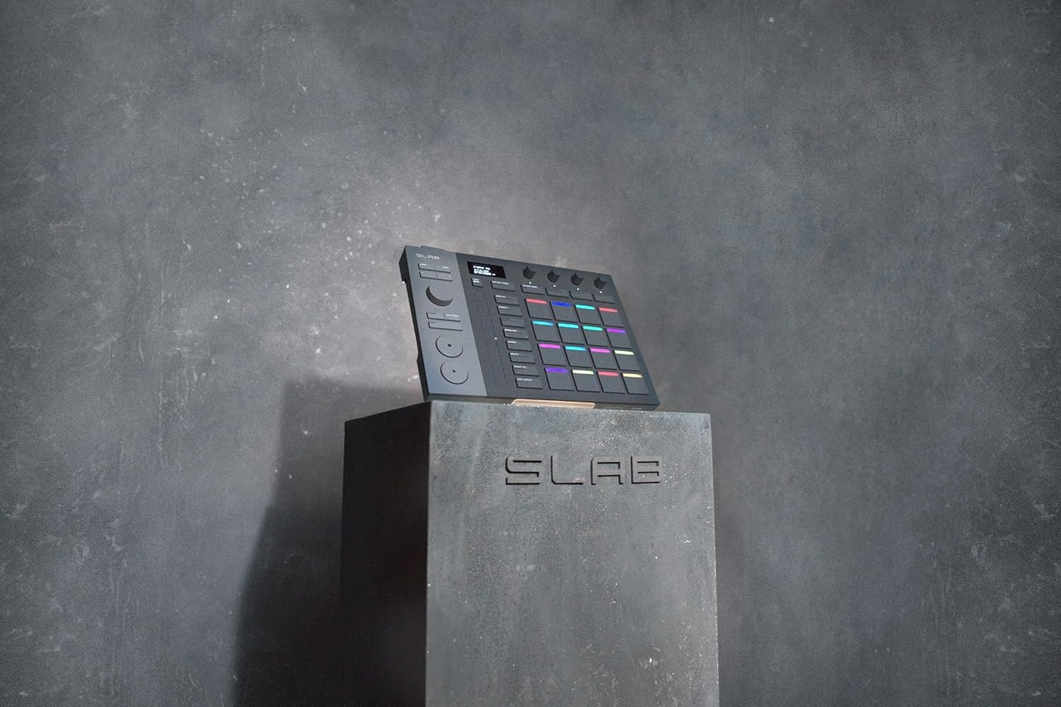 AlphaTheta SLAB MIDI Controller — Unlock Serato Studio (Full Version), Multi‑Function Dial & Focus Control, 16 Velocity Pads With Aftertouch, Touch Strip Performance; Works with Serato DJ Pro