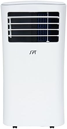 SPT WA-S7000E 10,000 BTU Portable Air Conditioner (SACC: 7,000BTU), with Remote Control, Dehumidifier, Auto-restart, 24-hr Timer, White, 13.6