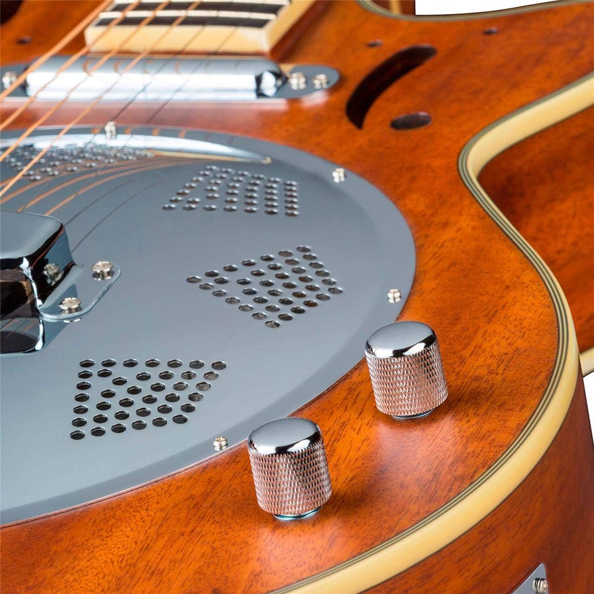 Dean Resonator Cutaway/Electric Natural Mahogany Guitar