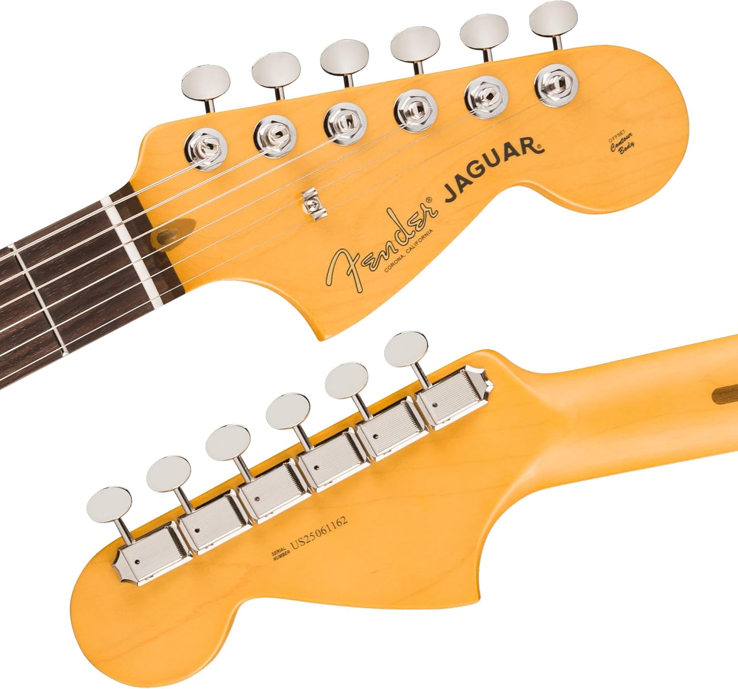 Fender American Professional Classic Jaguar - Faded Firemist Gold Bundle with Gig Bag, Strap, Cable, and Guitar Cleaning Kit