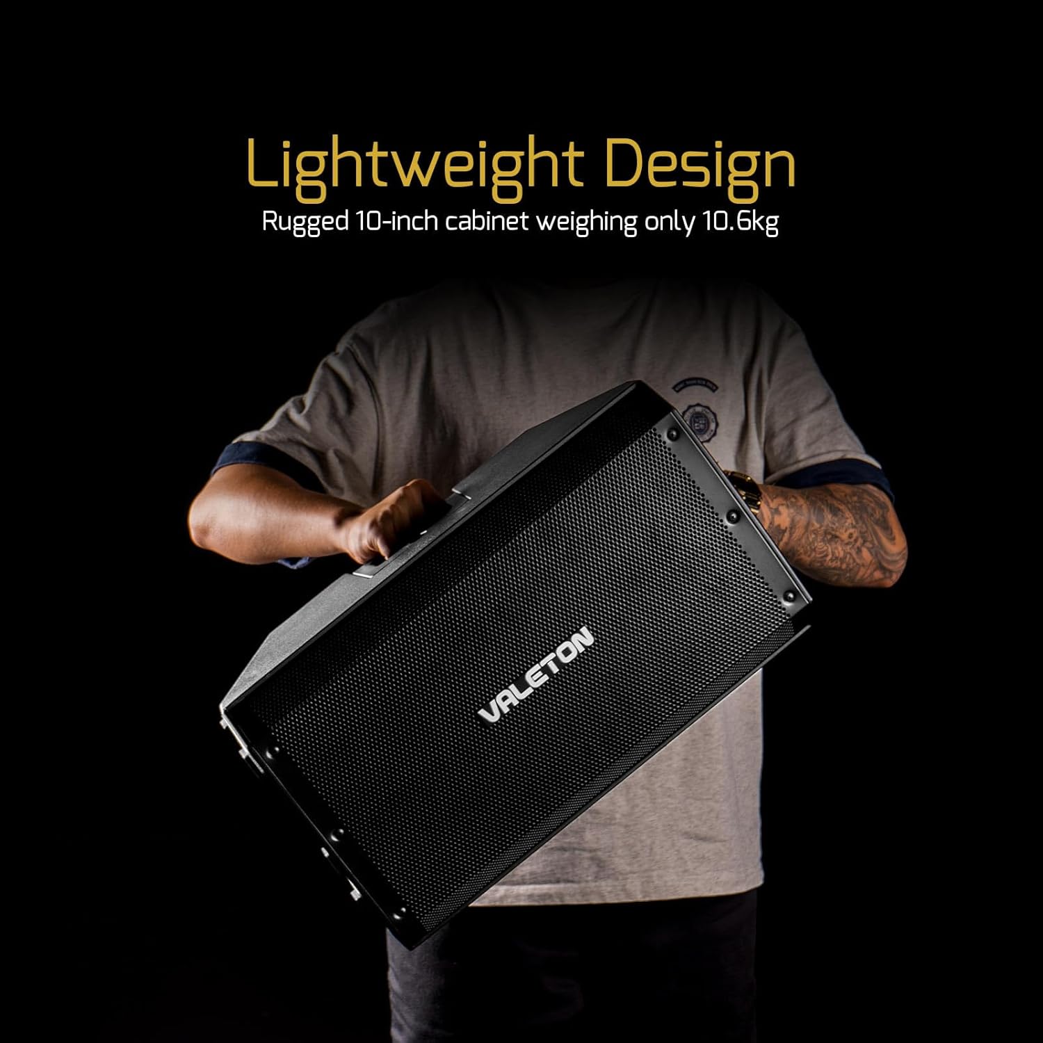 Valeton 10 inch, 2-Way FRFR 1300-Watt Active Speaker for Guitar, Bass, Multi FX and Amp Modelers