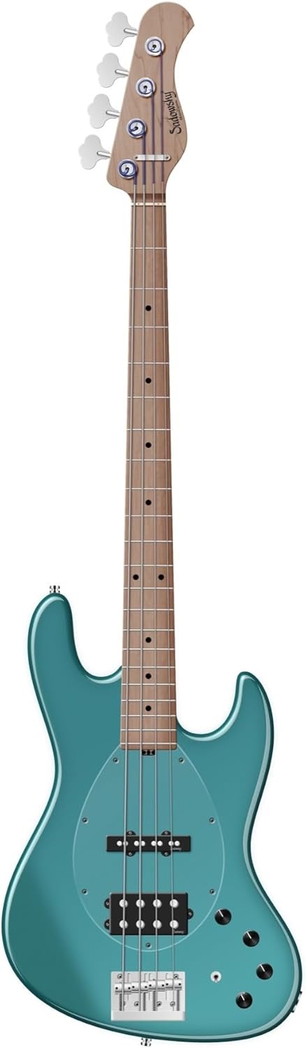 Sadowsky MetroExpress Vintage M/J Bass Guitar - Solid Sage Green Metallic, Roasted Maple Fingerboard