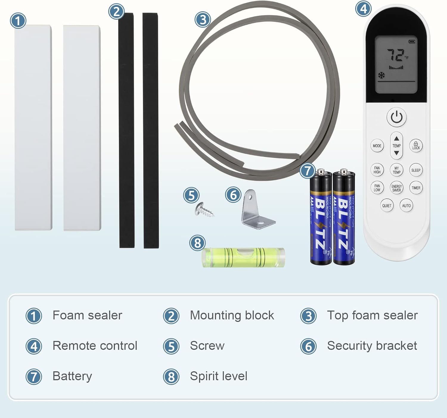 Antarctic Star 10,000 BTU Window Air Conditioners, U-Shaped Air Condtioner Window Unit Cools up to 450 Sq.Ft, Energy-saving Window AC Units, 6 Modes 24H Timer, Easy to Instal, White