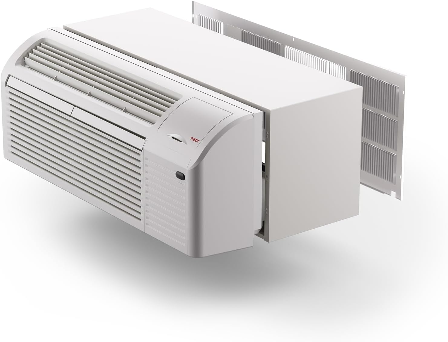TOSOT 15,000 BTU PTAC, Inverter Packaged Terminal Air Conditioner with Heat Pump and 3.5 kW Electric Heater, Ventilation, Works in 20 to 115℉, 11.6 COP, R32, Wall Sleeve and Grill Included, 230V