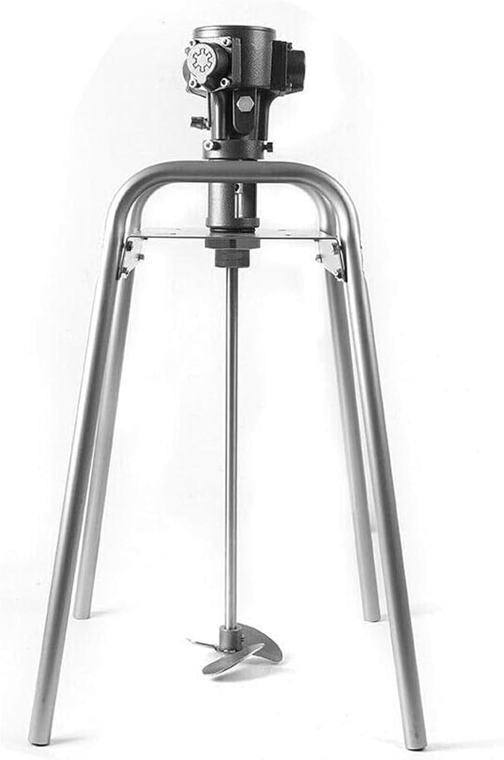 Paint Mixer Machine, Automatic Air Agitator Blender Stirrer, Platform Type Stainless Steel Impeller Mixer Coating Materials Tool