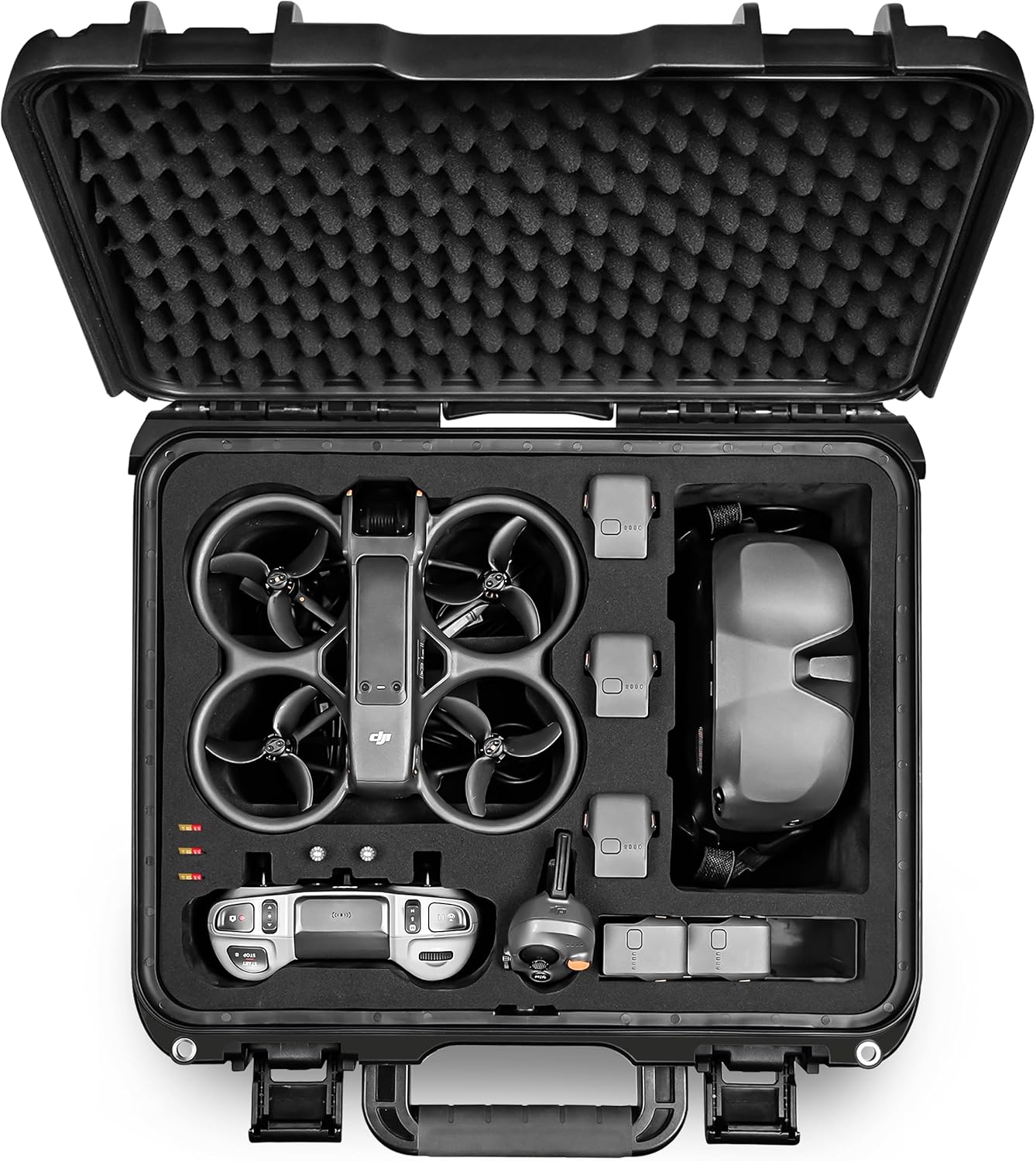 Lekufee Waterproof Hard Carrying Case for DJI Avata 2 Drone,Fly More Combo, Goggles N3 / 3 / Integra,RC Motion 3/2,FPV Remote Controller 3/2, and other Accessories(Case Only)