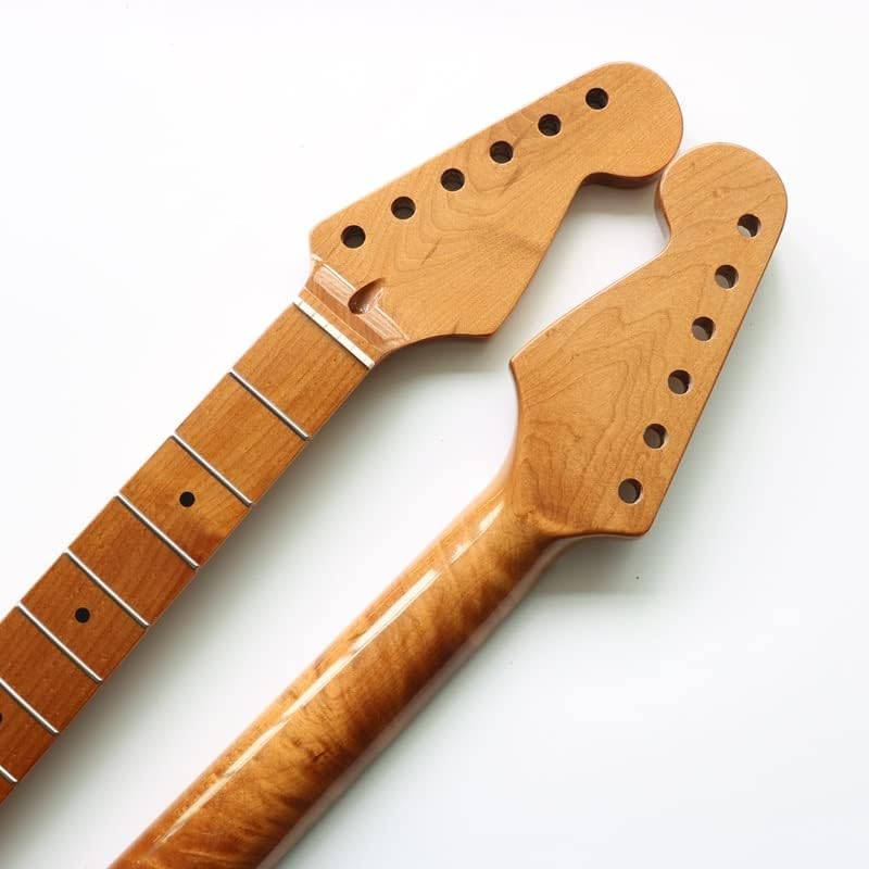 1pc Maple Electric Guitar Neck Replacement 22 Fret Maple Fingerboard Unfinished Guitar Neck