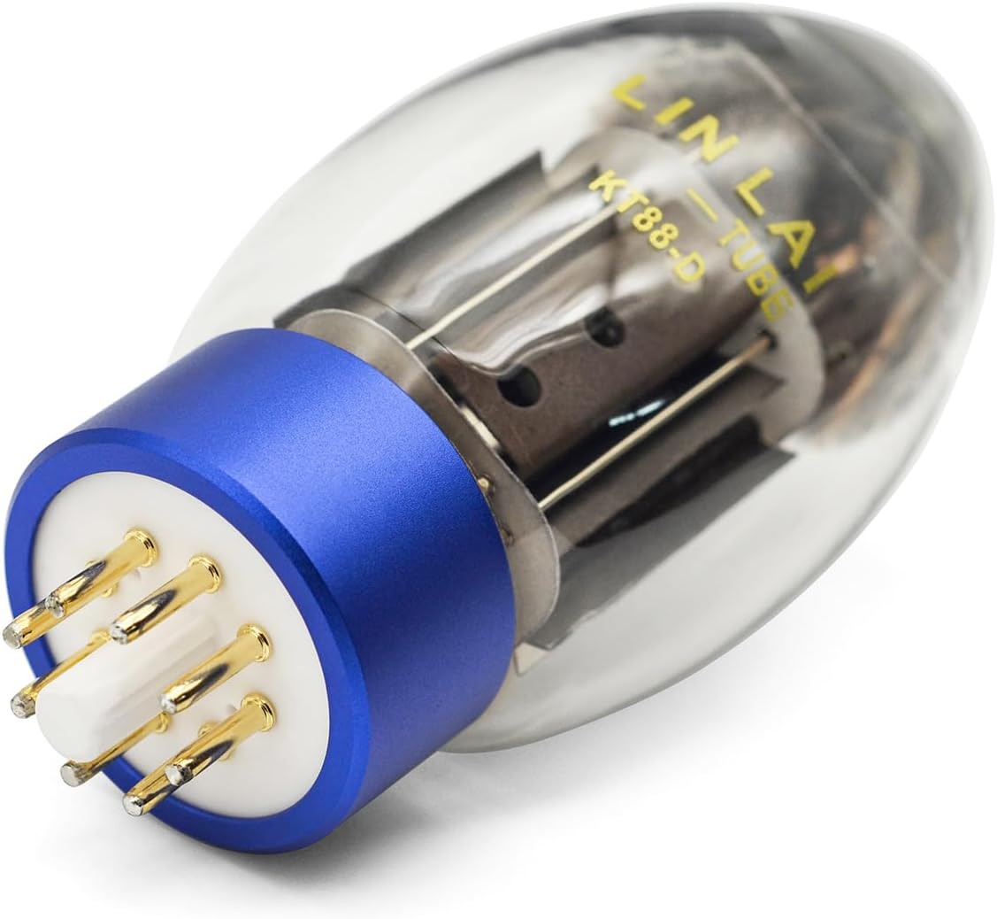 LINLAI Tube 1 Pair KT88 Free Matching Vacuum Hifi Valve Electronic Tube for Class Pairing Audio Amplifier Replaced 42W Power Amplication(2pcs in a pack) (KT88-D)