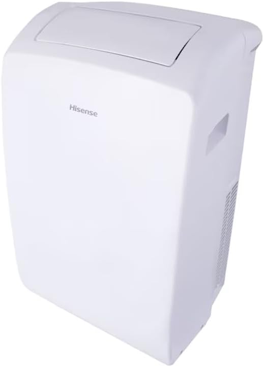 Hisense 8000-BTU SACC (115-Volt) White Vented Wi-Fi enabled 3 modes (Cooling, Fan, Dehumidifier), Portable Air Conditioner, Noise Level dB 50, Remote, Cools 350-sq ft AP0822CW1W (Renewed)