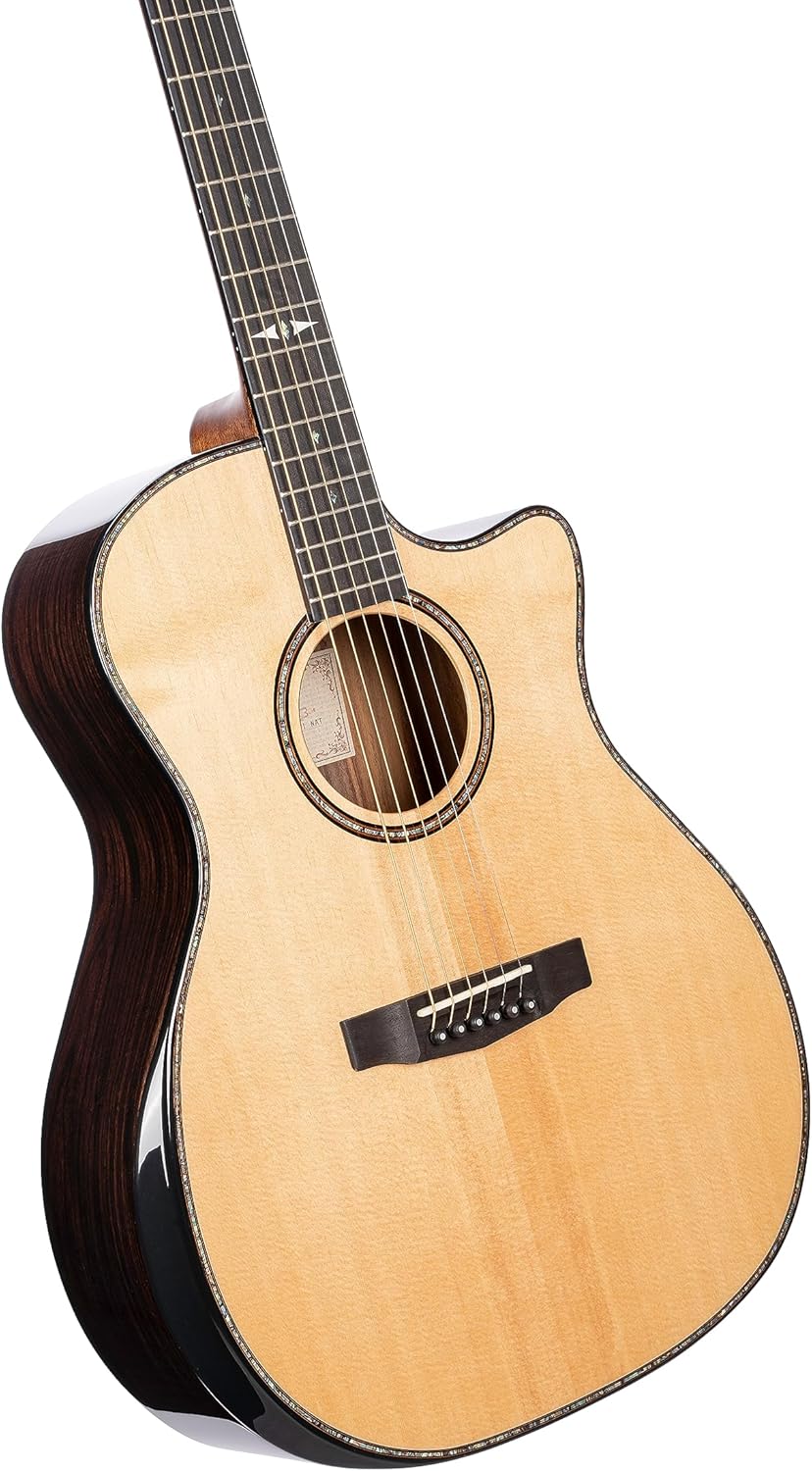 Cort Grand Regal Series Acoustic-Electric Guitar, Natural Glossy (GAPFBEVELNAT)