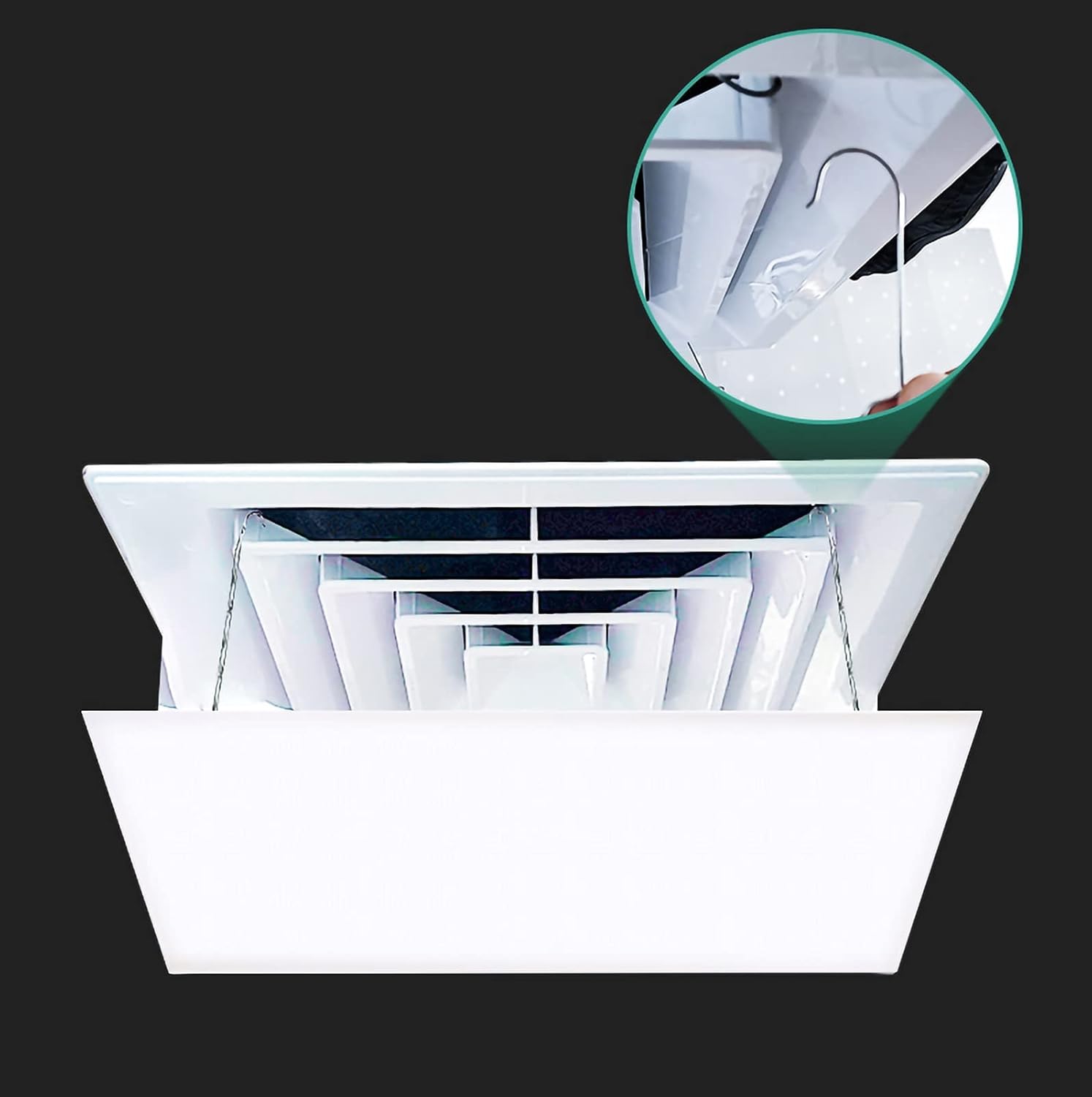 Air conditioning deflector Air Conditioner Deflector for Central Air Conditioning,Anti-Wind Air Conditioning Baffle Protector,Angle Adjustable,for Home Office Accessories