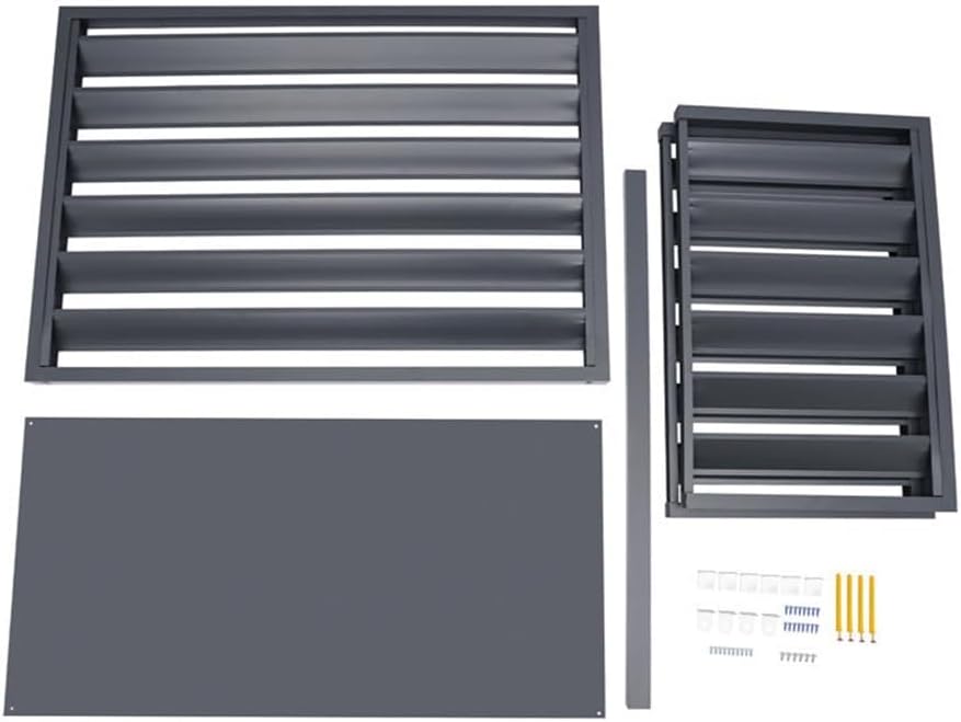 AC Condenser Cover for Outside Units,Air Conditioner Fence,AC Cover for Outside Units Sturdy Aluminum,Cover for Split Unit,Suitable for Outdoor Air Conditioning ()