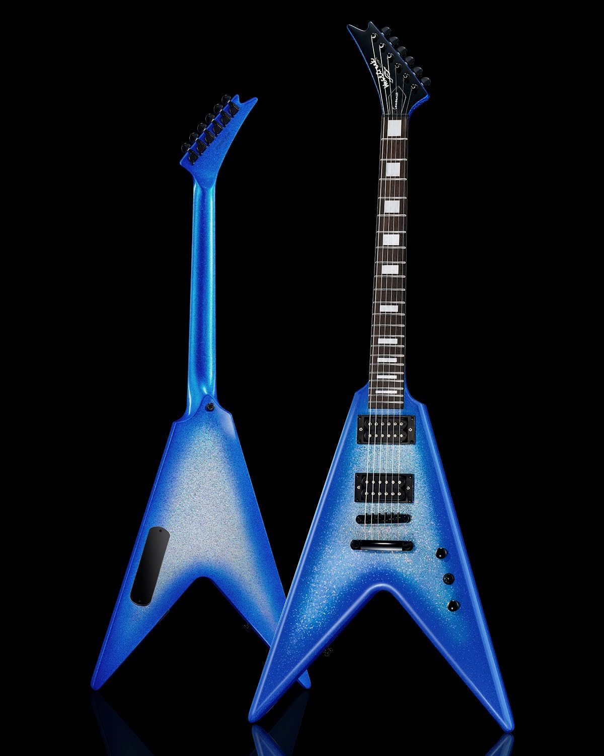 WestCreek CERBERUS Solid Body Electric Guitar, V Heavy Metal Guitar, Right Handed, Rounded End Frets, Bone Nut, Rosewood Fretboard, Mahogany Body