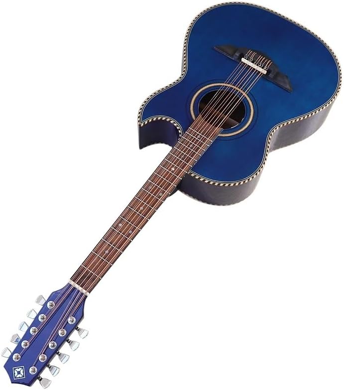 Electric Acoustic Guitar 40/38 Inch High-Gloss Body with Built-in EQ, 10-String Folk Guitar Sharp-Angle Design for Stage Performance, Studio Recording, Live Shows (M4 brown 40inch)