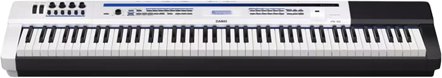 Casio Privia Pro PX-5S 88-Key Digital Stage Piano Bundle with Stand, Bench, Cover, Sustain Pedal, Headphones, Piano Book, Online Lessons, and Polishing Cloth