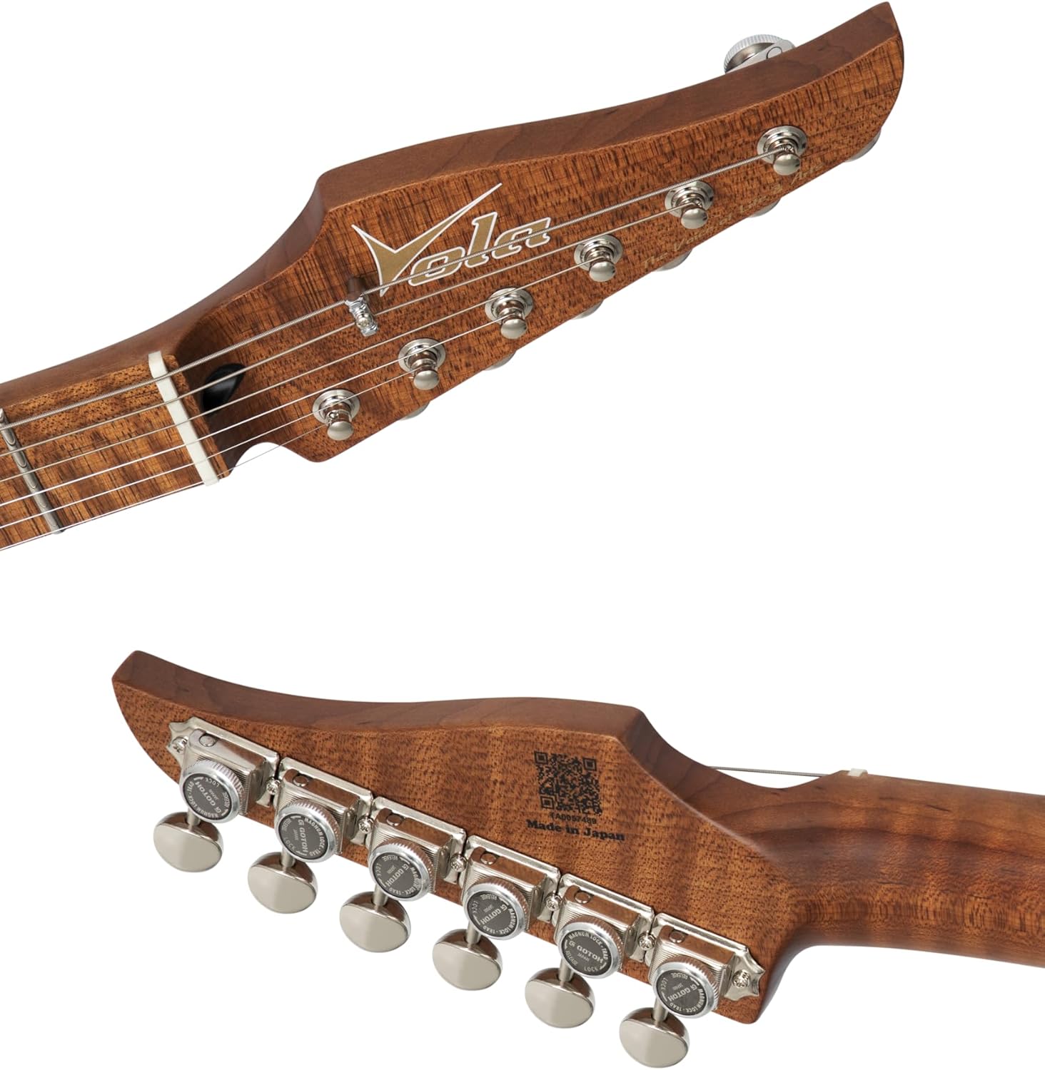 Electric Guitar JZ FRO Shell Pink Gloss Handmade in Japan MIJ Roasted Flame maple Neck Stainless Steel Frets Gotoh Bridge Gotoh Locking Tuner 6 Strings Modern C Neck For All Levels