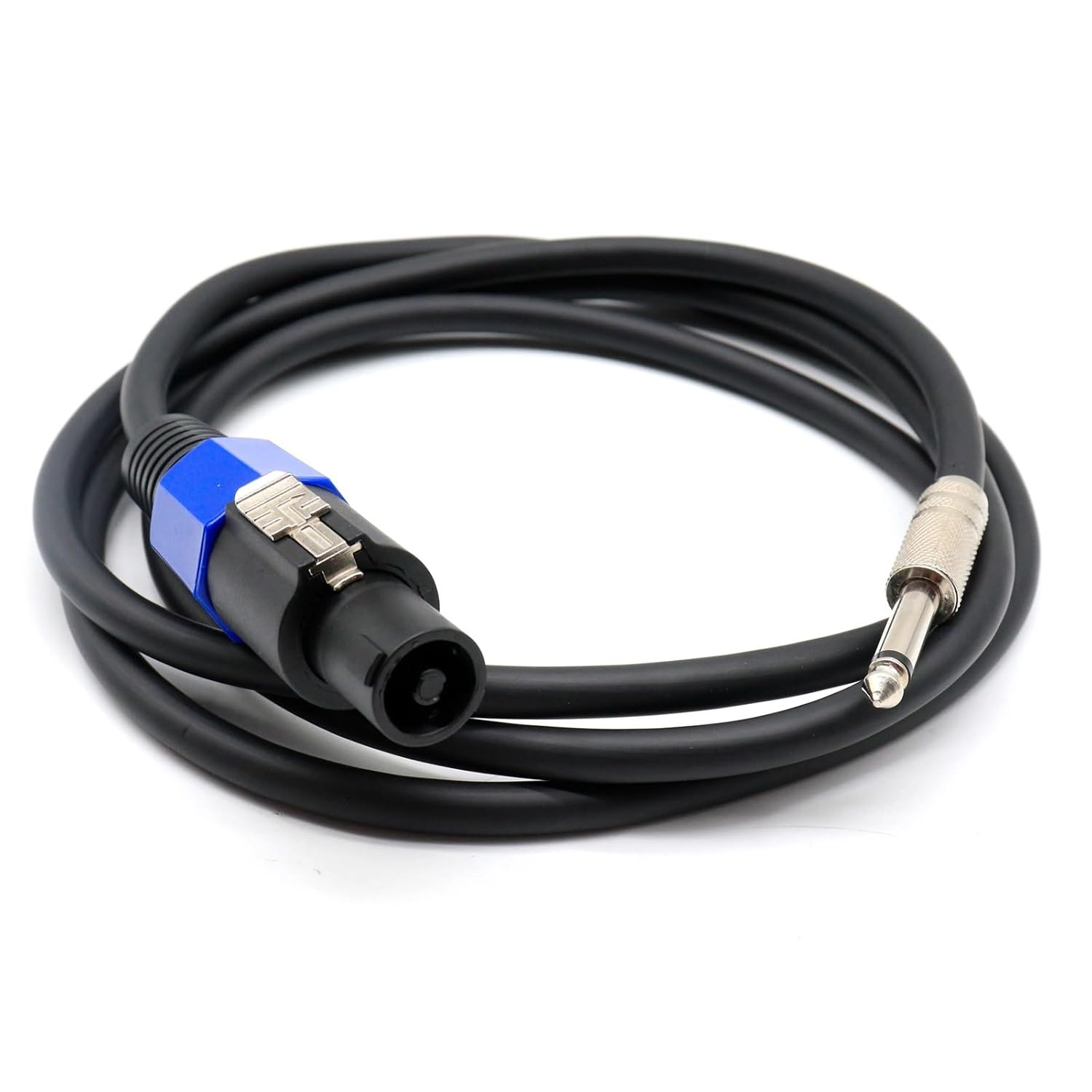 Speaker Cable Connector to 6.35 mm² 1/4 Male TS Speaker Cable-Speak-on Jack to 1/4 TS 0.5m(Male 0.5 Meter)