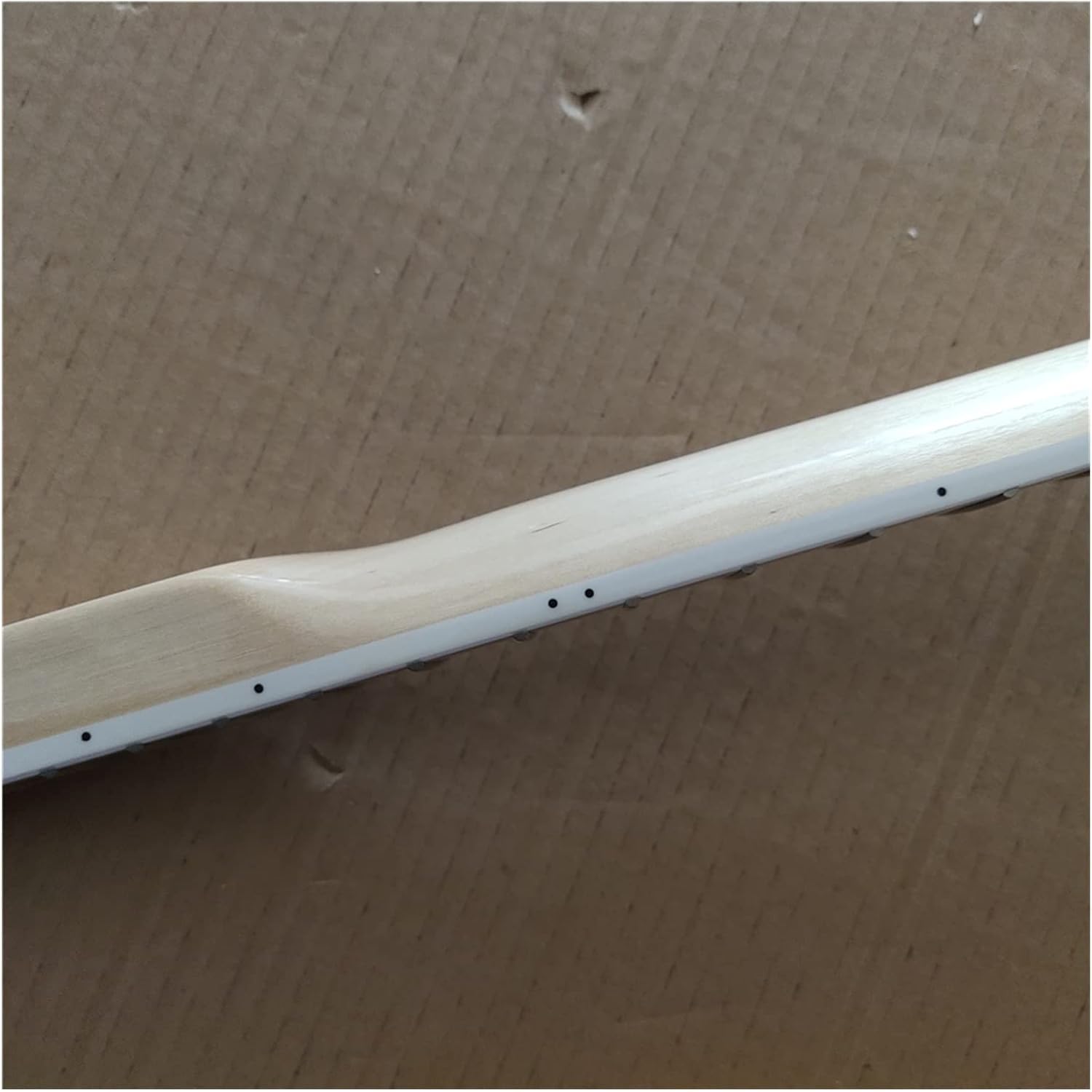 Maple Electric Guitar Neck 22 Frets Maple Fretboard Real Inlay Parts Unfinished Guitar Neck