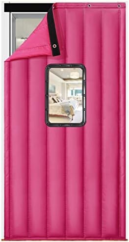 Magnetic Screen Door 47×83inch, Winter Windproof Soundproof Magnetic Door Curtain, Door Screen Oxford Cloth Keep Warm Cold Protection for Air Conditioner Room, Bedroom, Kitchen