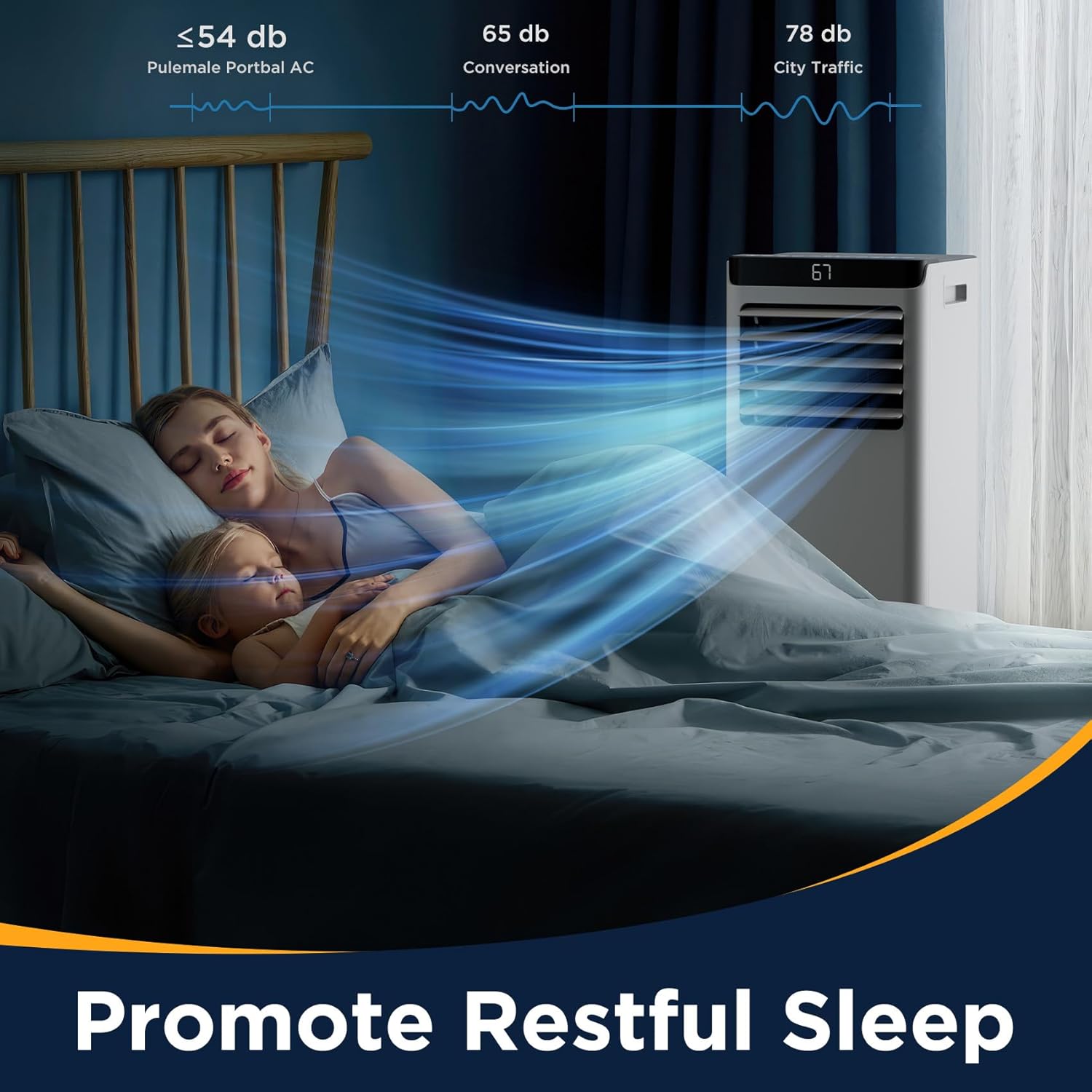 Portable Air conditioners 10,000 BTU Portable Air Conditioners for Large Room Up to 450 Sq.Ft,Portable AC Unit with 4-in-1 AC Unit for Rooms, Remote Control with Installation Kit (10K-07B AC)