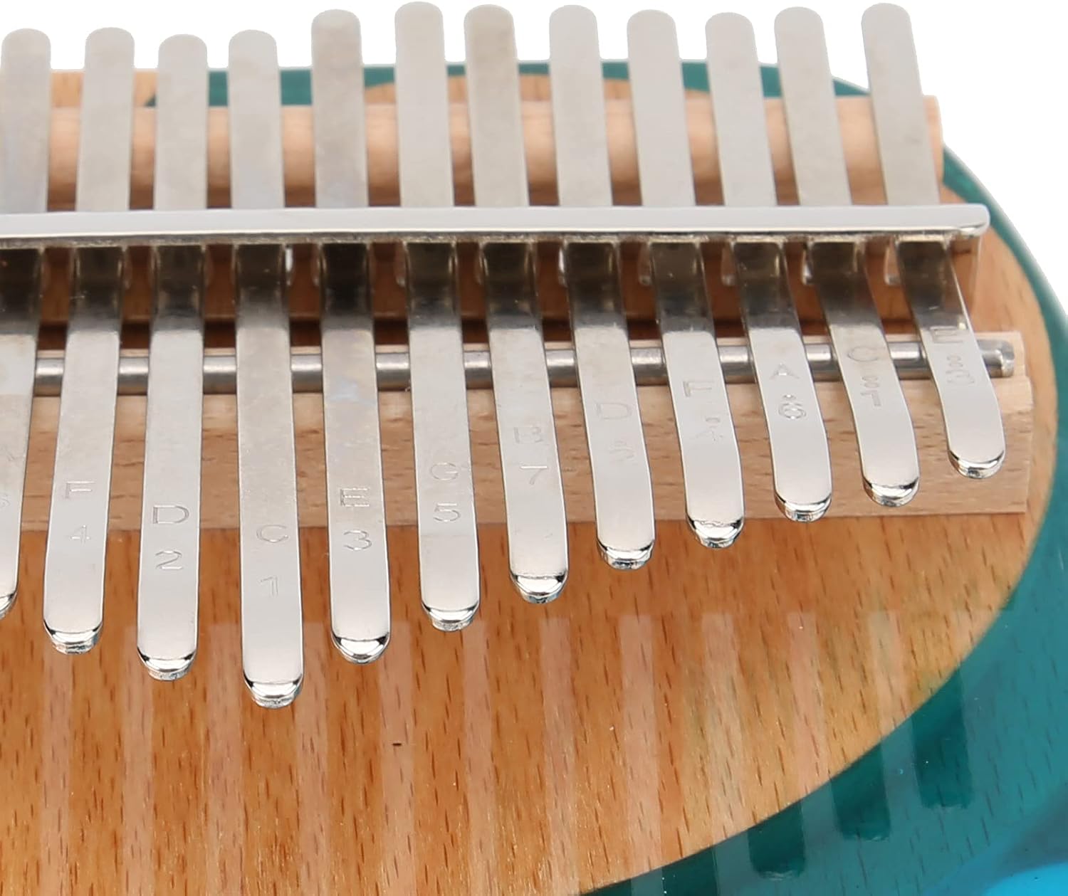 Kalimba Thumb Piano Whale 17 - Key, Mahogany Thumb Piano with Engraved Keys, Portable Music Instrument for Beginners, Includes Tuning Hammer, Storage Bag and Sound Stickers