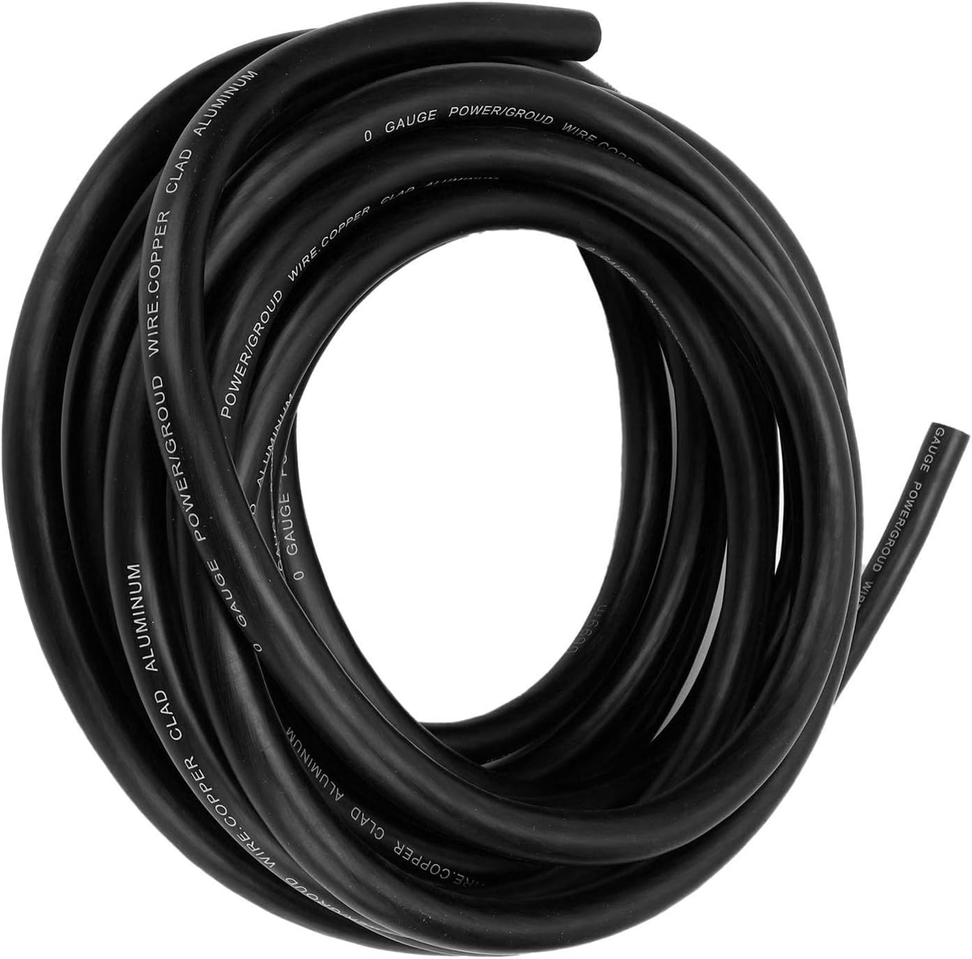 Car Speaker Cable, 1 Gauge AWG Automotive Wire 25ft Versatile Flexible Easy Installation CCA Car Power Ground Battery Cable for Radio Lighting Speaker (Black)