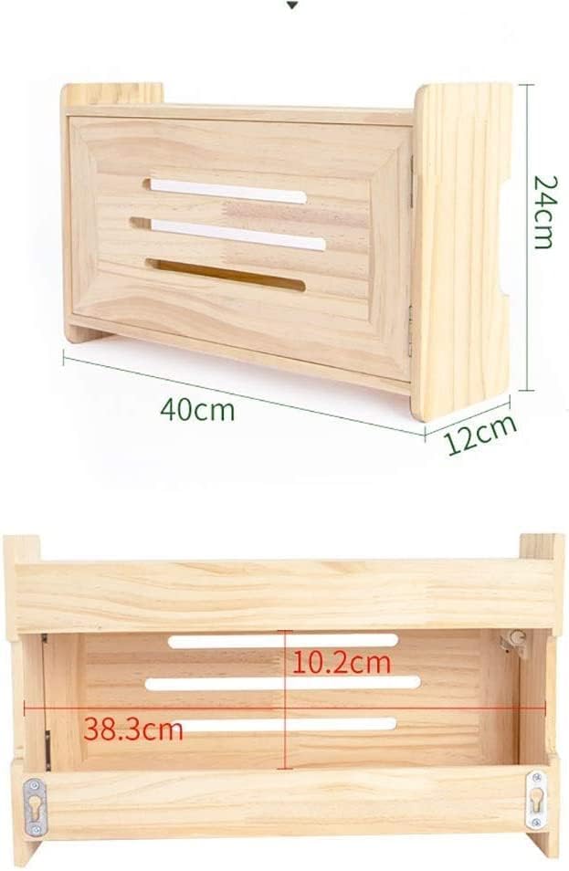 Wireless Router Storage Shelf TV Wall Frame Floating Set Shelf Set-top Box Router Player DVD Playback Bookshelf Photo Toy Game Machine Vase Storage Box 40 * 12 * 24 Cm Storage Shelf