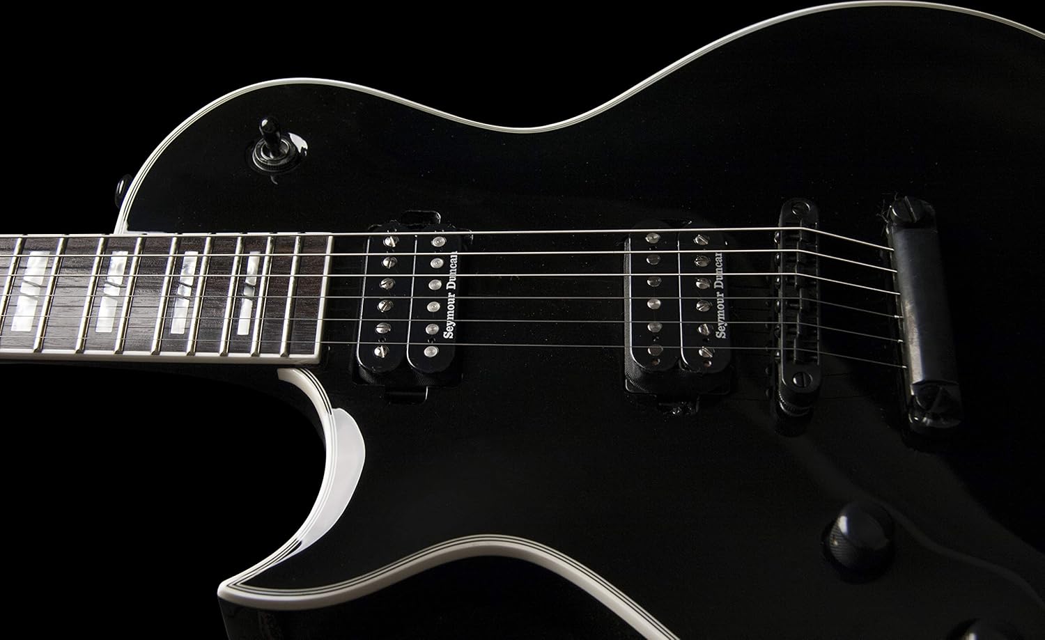 Other 6 String Solid-Body Electric Guitar, Right, Gloss Black (Other)