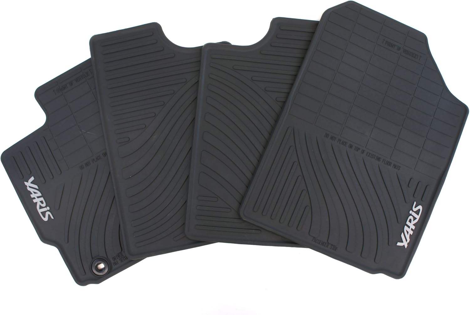 Genuine Toyota Accessories PT908-52122-20 Front and Rear All-Weather Floor Mat (Black), Set of 4