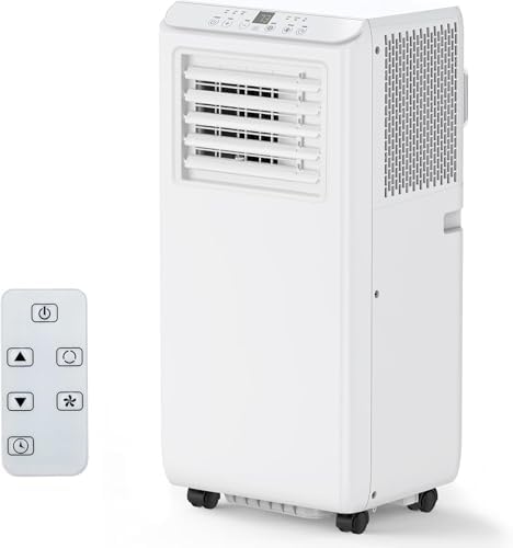 Portable Air Conditioner - 8,000 BTU, 3-In-1 Functionality (Cooling, Dehumidifier, Fan), Quiet Operation (
