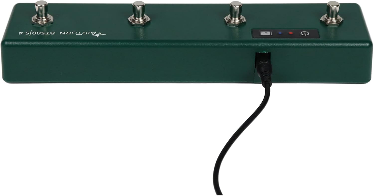 AirTurn BT500S-4 Bluetooth Pedal Page Turner DAW MIDI App Controller