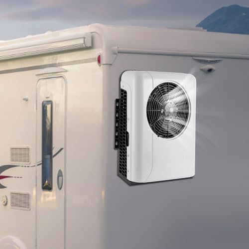 24V Mini Split Air Conditioner Kit with Controller Control, 10238 BTU Mini Split AC/Cooling System for Truck Car (Cab Within 6㎡/64ft²) White 950W, Only Cooling