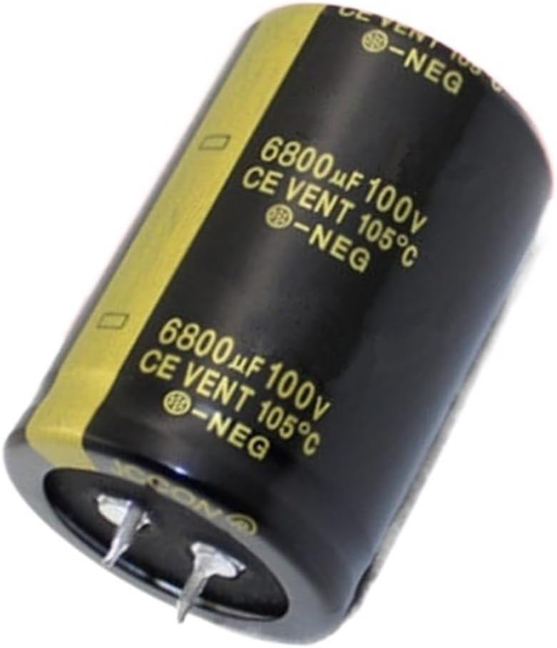 2-5pcs Audio Electrolytic Capacitor 100V6800UF 100V 6800UF 35 * 50MM for Audio HiFi Amplifier High Frequency Low ESR Speaker (Size : 5PCS)