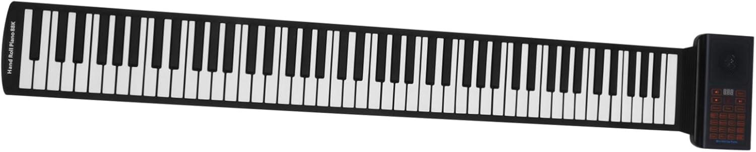 Generic Key Portable Electronic Up Piano Foldable Keyboard with Recording Multi Finger Chord Accompaniment USB Connection for Music Learning and Entertainment