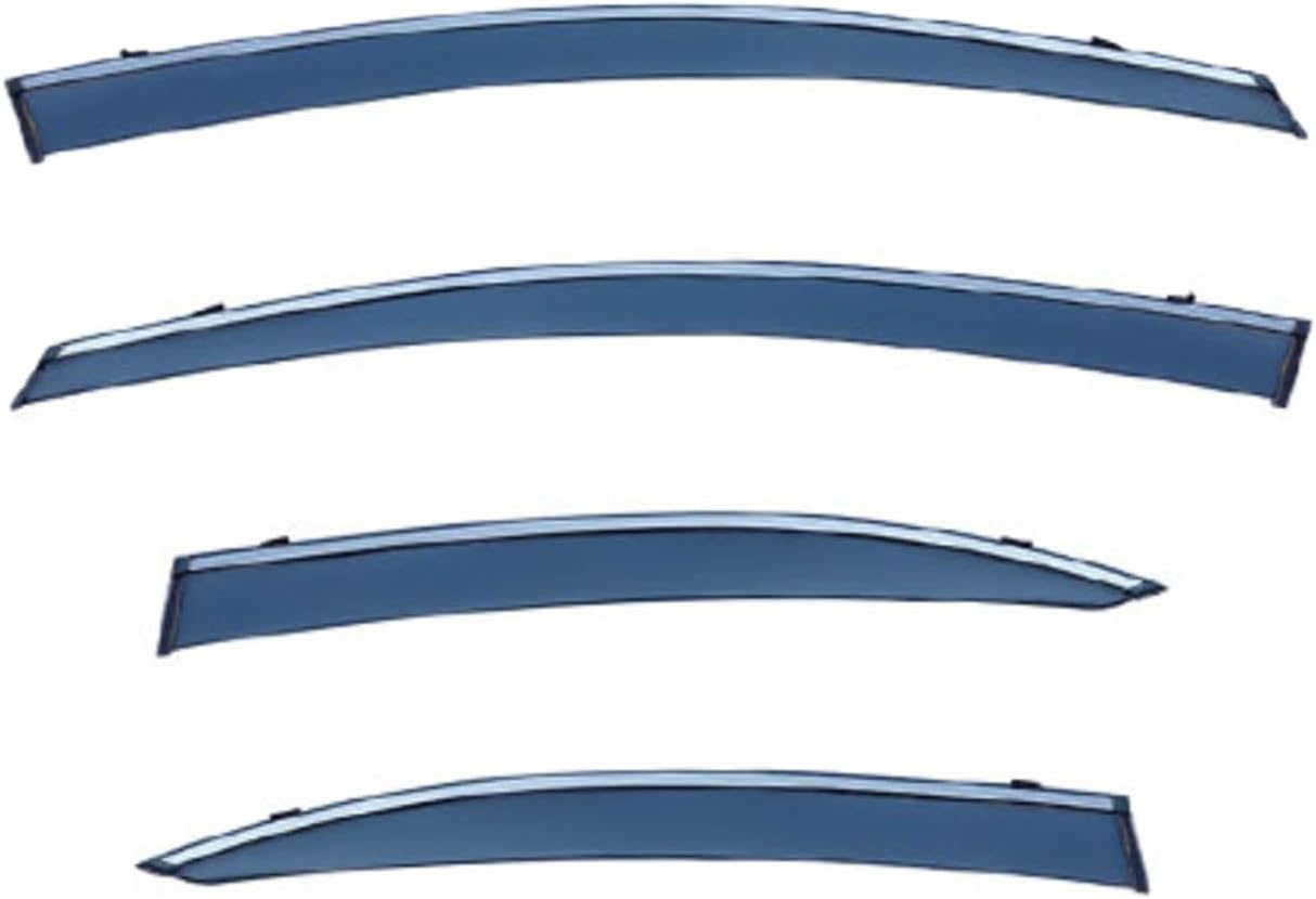 Window Deflectors for Civic Sedan MK8-FA1-5/FD1-7 2006-2011, Sun Rain Guard Window Visors Vent Shades with Bright Stripes Car Accessories