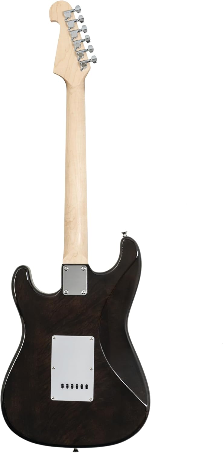 Washburn Sonamaster SDFTB Deluxe Electric Guitar, Transparent Black (SDFTB)