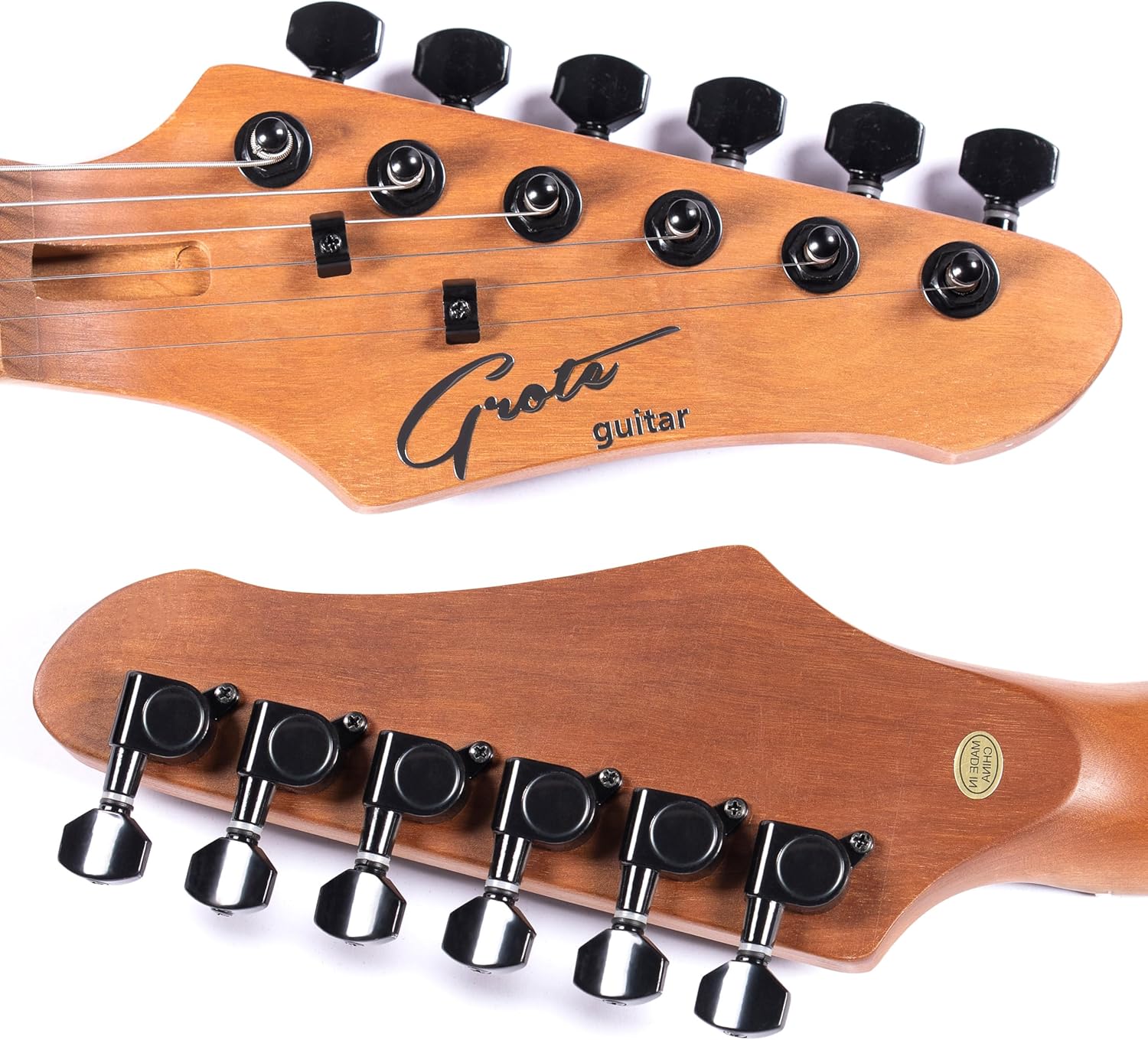 Grote Electric Solid Body Guitar Modern-GST For Beginners (Ebony)