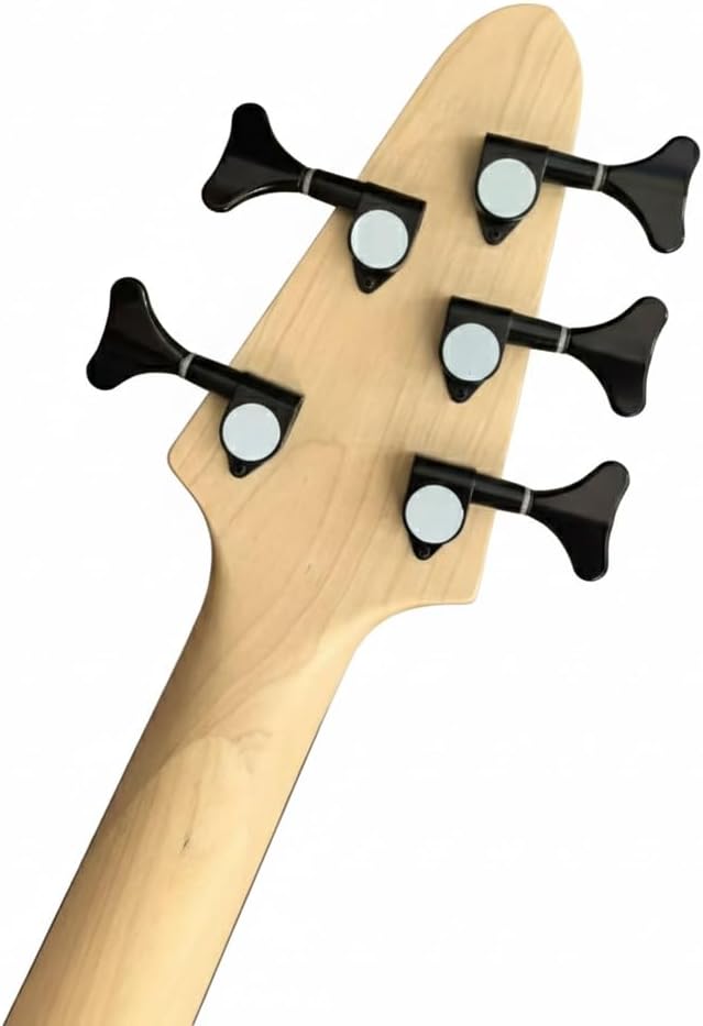 Modern Electric Bass Guitar 4 String & 5 Options Dual Humbucker 24 Fret Extended Range(5-String)