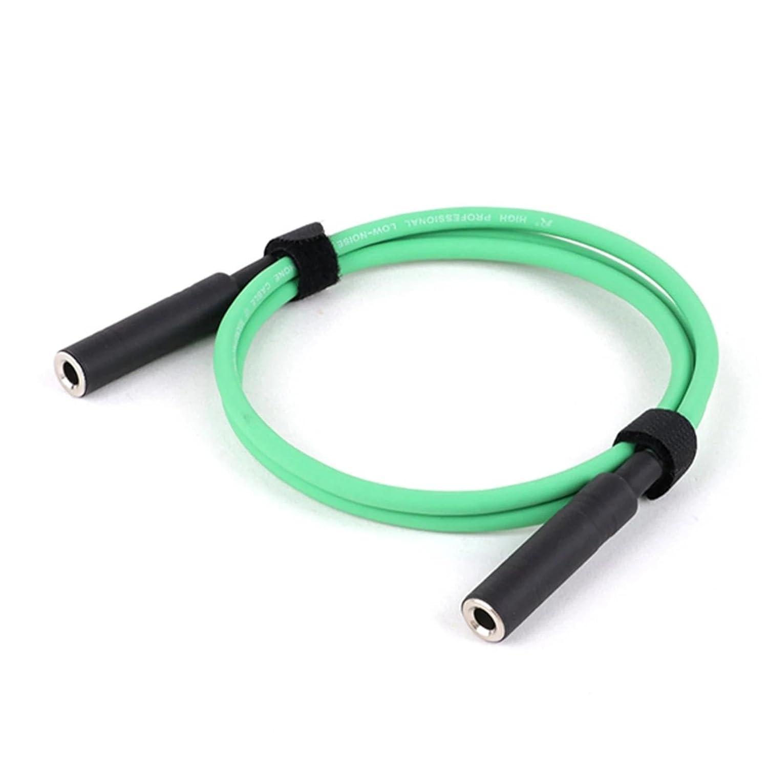 Guitar Audio Cable 1/4 Female Coupler 6.35mm TS Adapter Connector Extend 6.5 Mono Cable Cord for Guitar Speaker Amplifier(Green,15m)