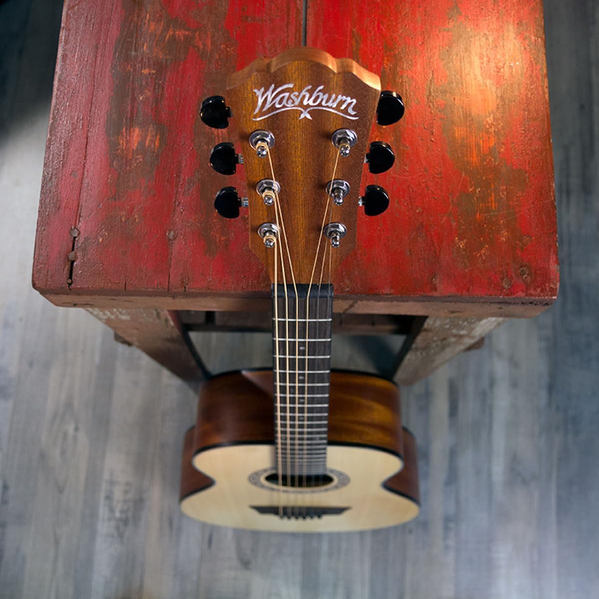 Washburn Apprentice G-Mini 5 with Gig Bag, Acoustic Guitar, Natural