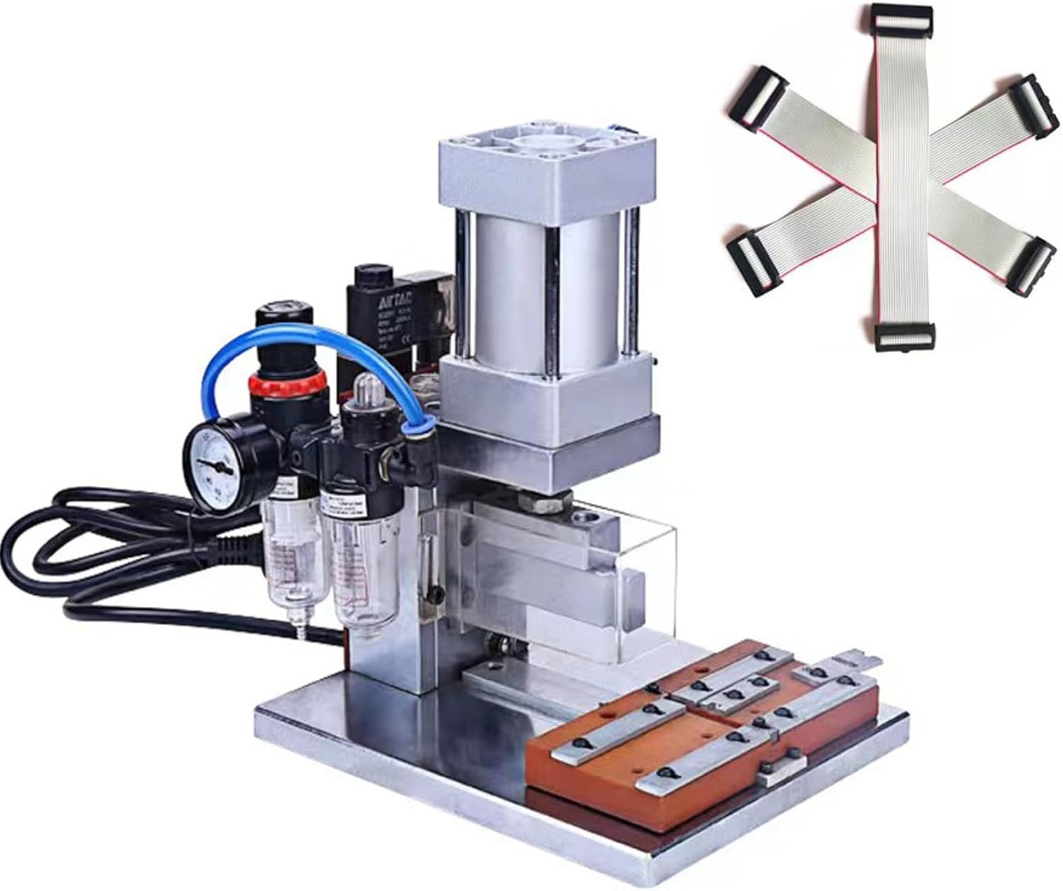 Computer-Controlled Automatic Cable Crimping Machine, Pneumatic Automatic Crimping Machine, Automatic IDC Riveting Press