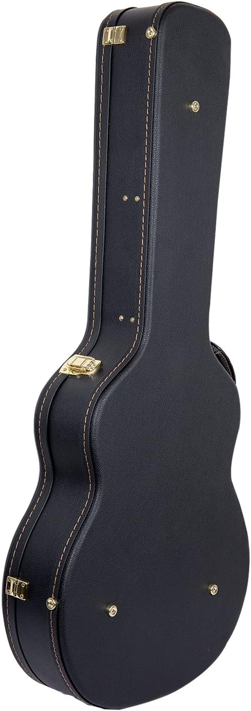 Crossrock Wooden Case for 335 Style 6-String Semi-Hollow Electric Guitars, Black (CRW600SABK)
