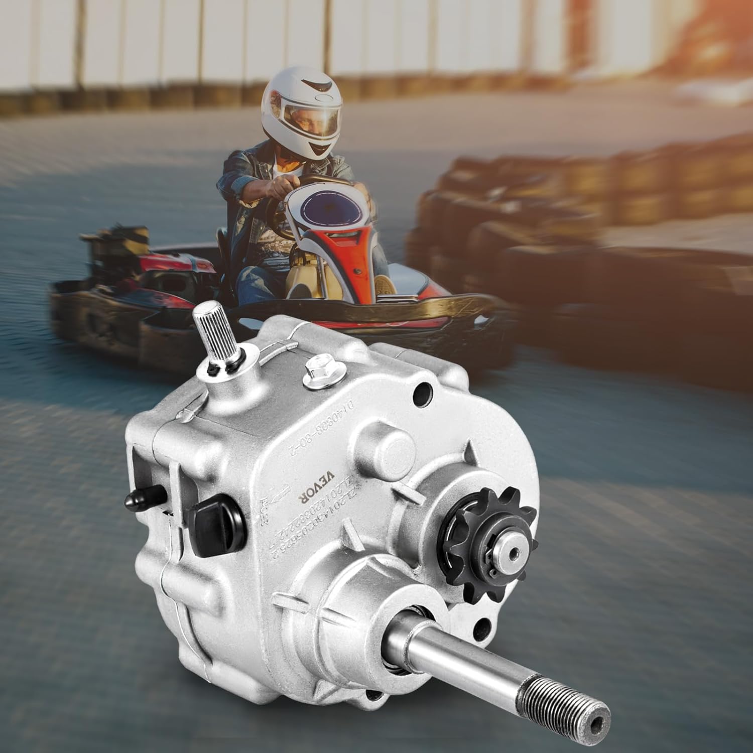 VEVOR Go Kart Forward Reverse 212cc Gear Box, 30 Series Torque Converter, 10T #40/41 12T #35 Go Karts Accessories TAV2 30 40 41 for 2HP-13HP Engine, Transmission Local Honor, 3 Shift Modes