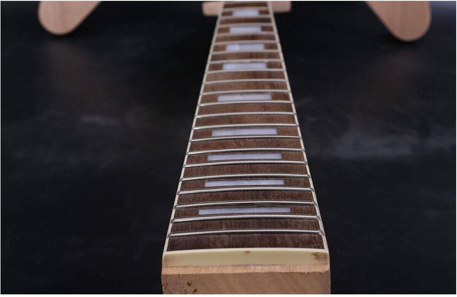 FLFL 1set Guitar Kit 22 Guitar Neck Guitar Body Mahogany Rosewood Flying V Unfinished Guitar Kit