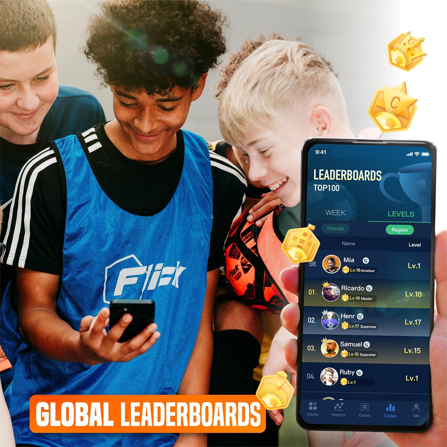 Flick Smart Soccer Tracker with Shin Guards - Track and Anaylze Performance - Soccer Accessory for Training and Games - Extremely Lightweight - One Size Fits All