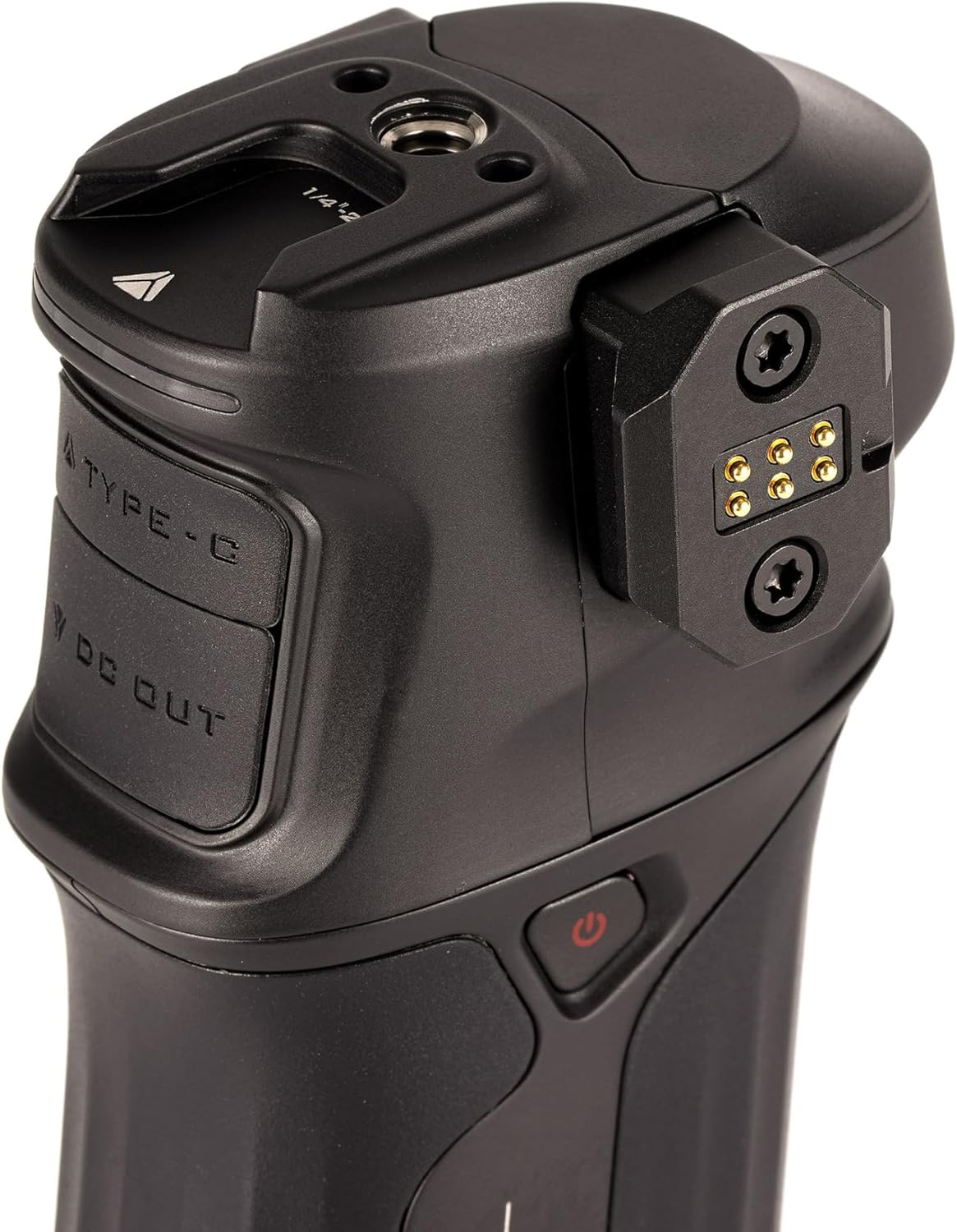 Tilta Nucleus Nano II Power Handle | Expanded Power for The Nano II Hand Wheel | Power Accessories via USB-C & DC | Mounting Points for Shoulder Rig or Monitor | Improved Comfort w/Nano II Wheel