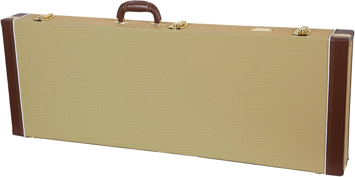 Crossrock PRS SE Hollowbody Electric Guitar Case, Rectangular, Vinyl Tweed (CRW620PRSHBTW-R)