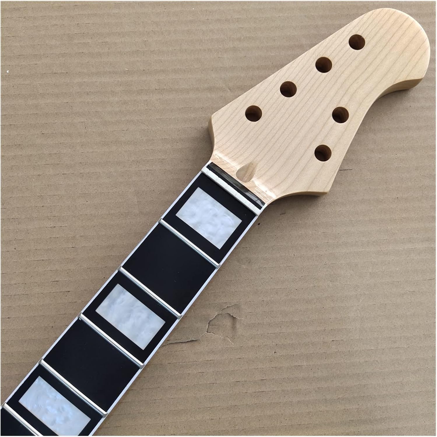 TSTS Maple Electric Guitar Neck Replacement 22 Frets Rosewood Fingerboard 25.5 Inch Guitar ​Neck Replacement
