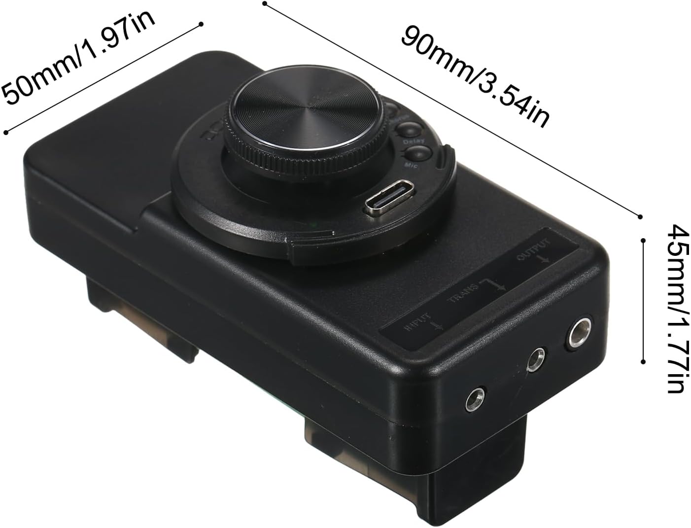 Generic OS1 Resonance Pickup On-Board Preamp SFT Same Frequency Trans Guitar Preamplifier System with Reverb Chorus Delay Re able Li-ion (Need Opening Holes to Install), Black