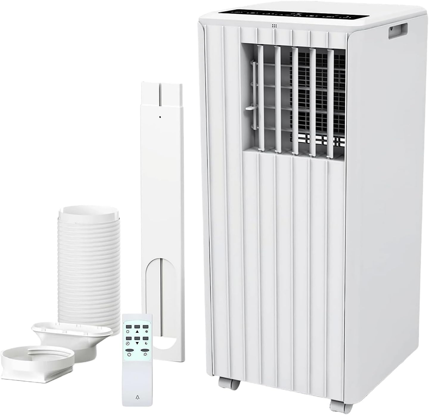 8000 BTU Portable Air Conditioner - 3 in-1 Cooling, Dehumidifier & Fan with Quiet Operation, Sleep Mode, 24H Timer & Energy Savings, for Rooms Up to 350 Sq.Ft, Includes Remote Control, Reusable Filt